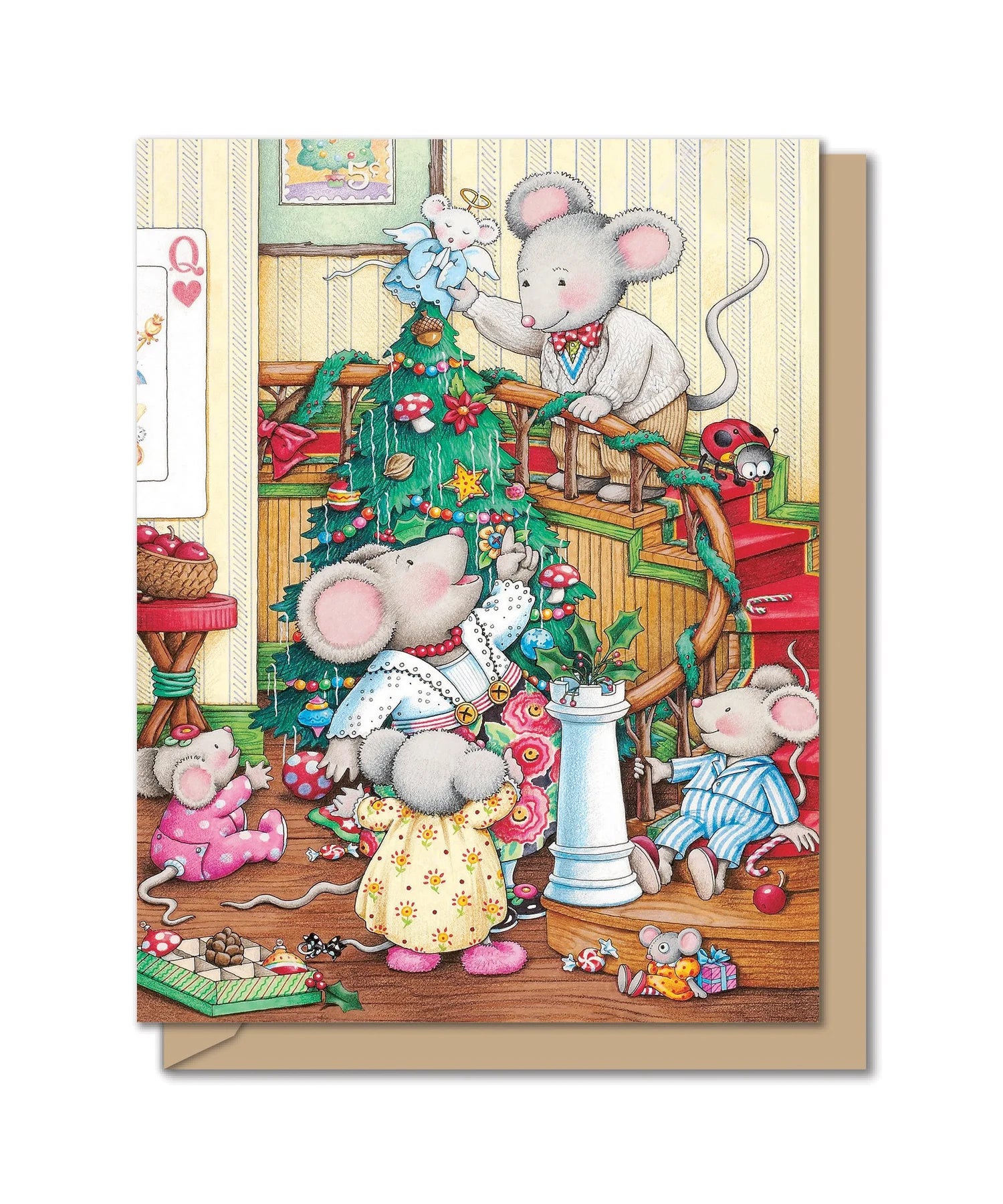 Tree Trimmin Greeting Card