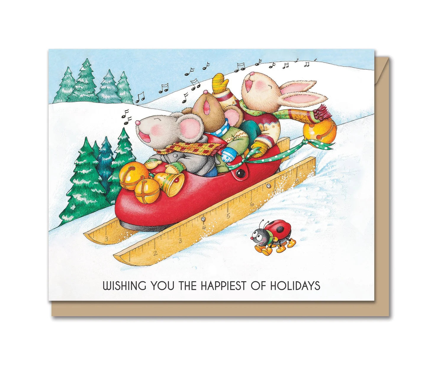 Dashing Through the Snow Greeting Card