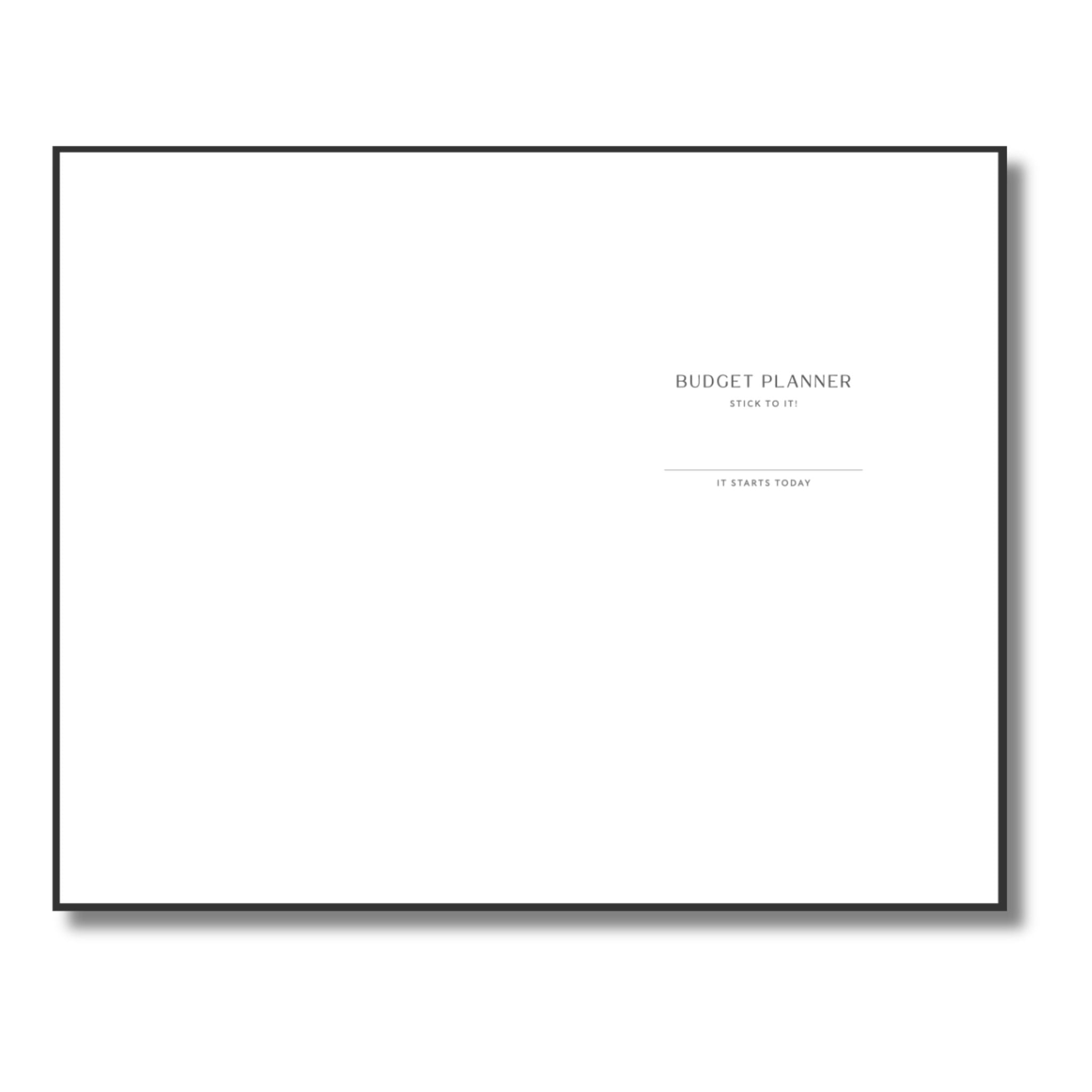 Make It Make Cents, Budget Planner