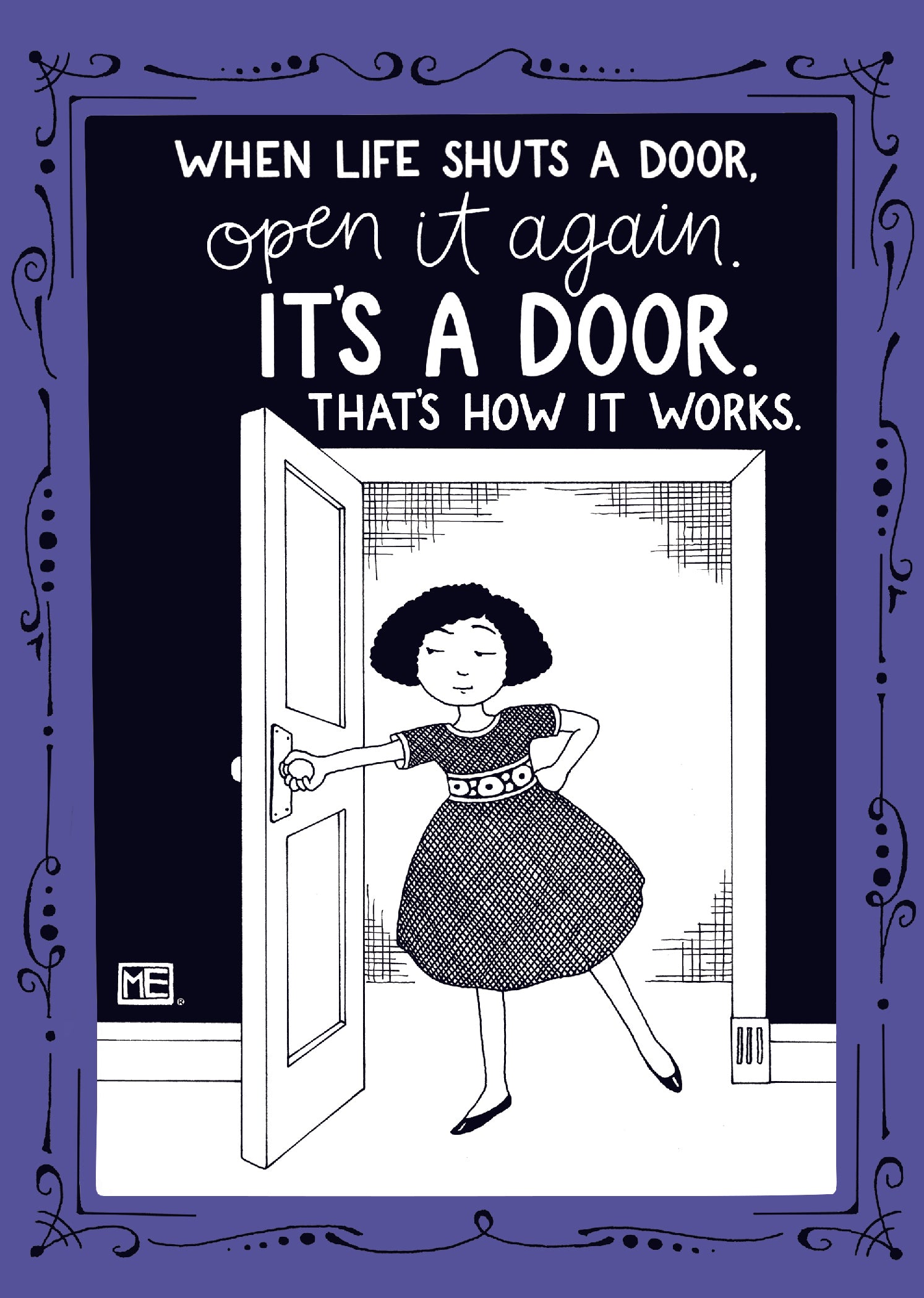 Life Shuts Door Card