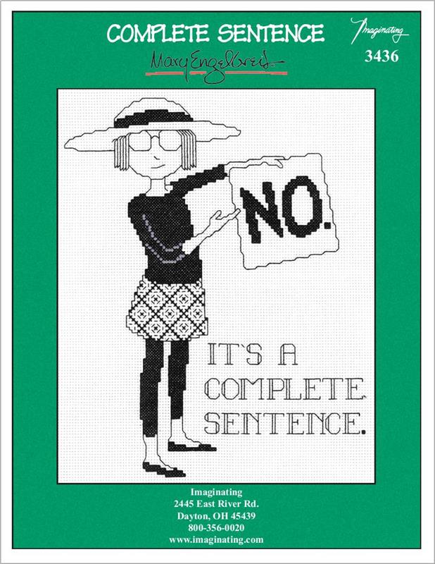 Complete Sentence Counted Cross Stitch Leaflet