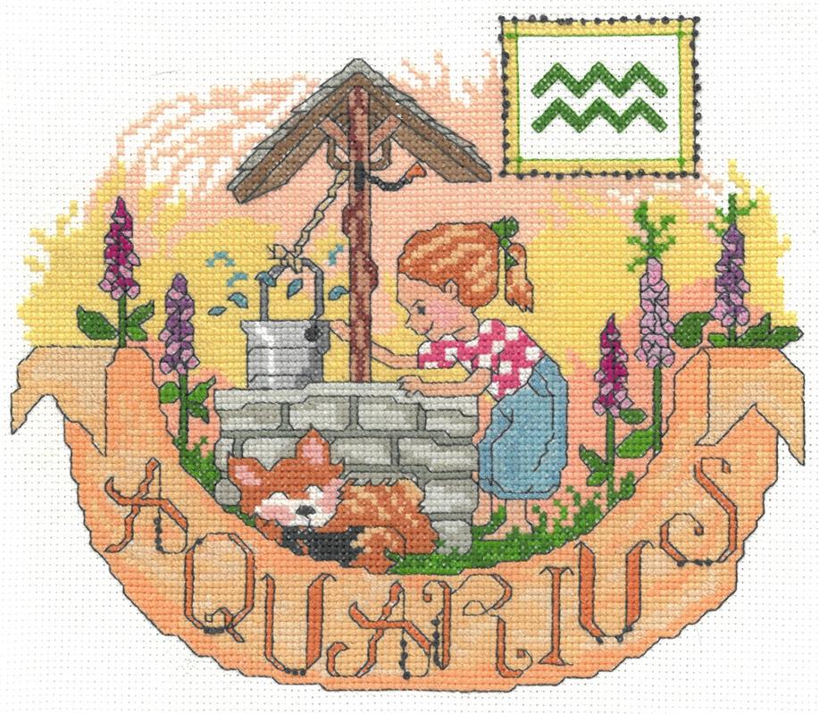 Aquarius Counted Cross Stitch Kit