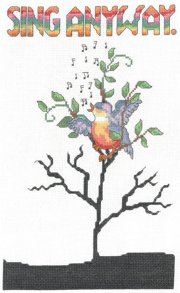 Sing Anyway Counted Cross Stitch Kit