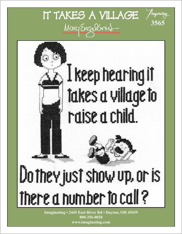 It Takes a Village Counted Cross Stitch Leaflet