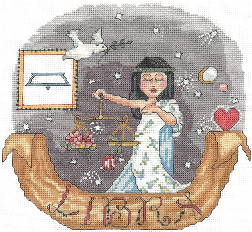 Libra Counted Cross Stitch Leaflet