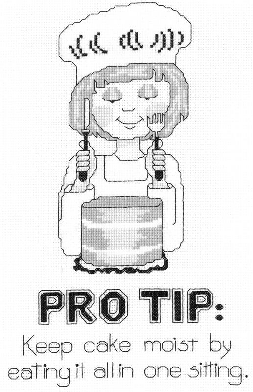 Bakers Pro Tip Counted Cross Stitch Kit