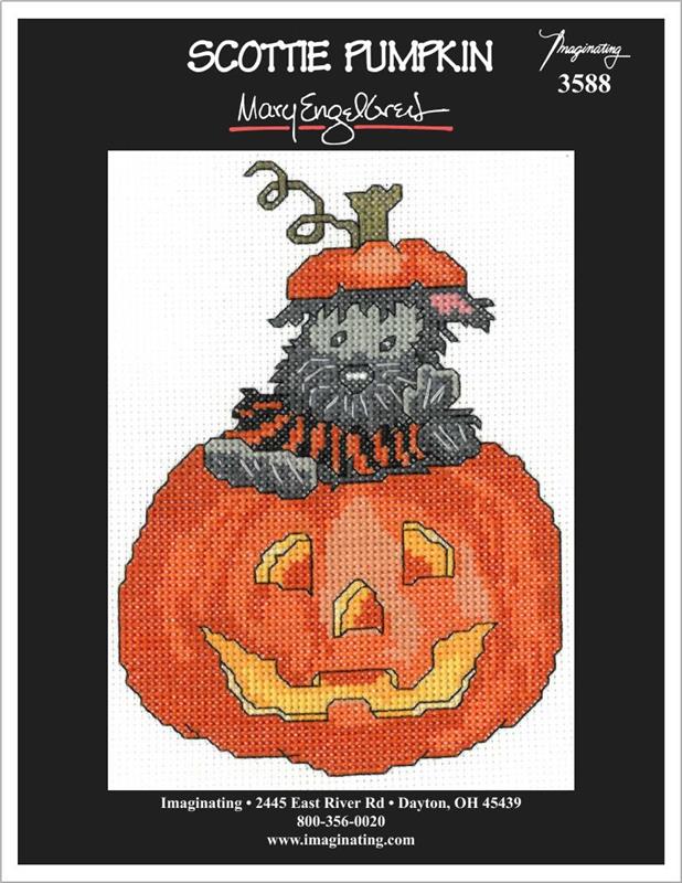 Scottie Pumpkin Counted Cross Stitch Kit