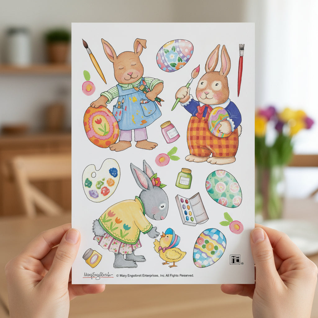 Easter Artists Sticker Sheet