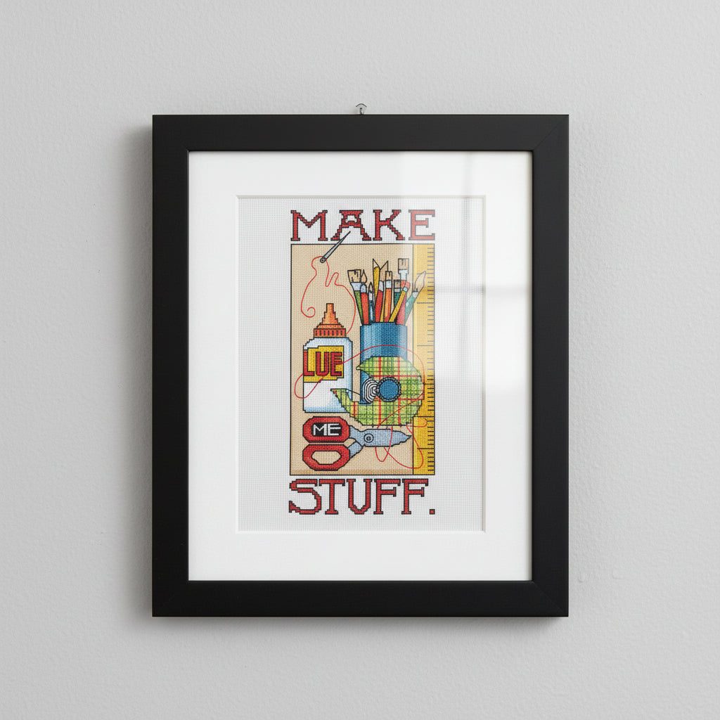 Make Stuff Cross Stitch Leaflet