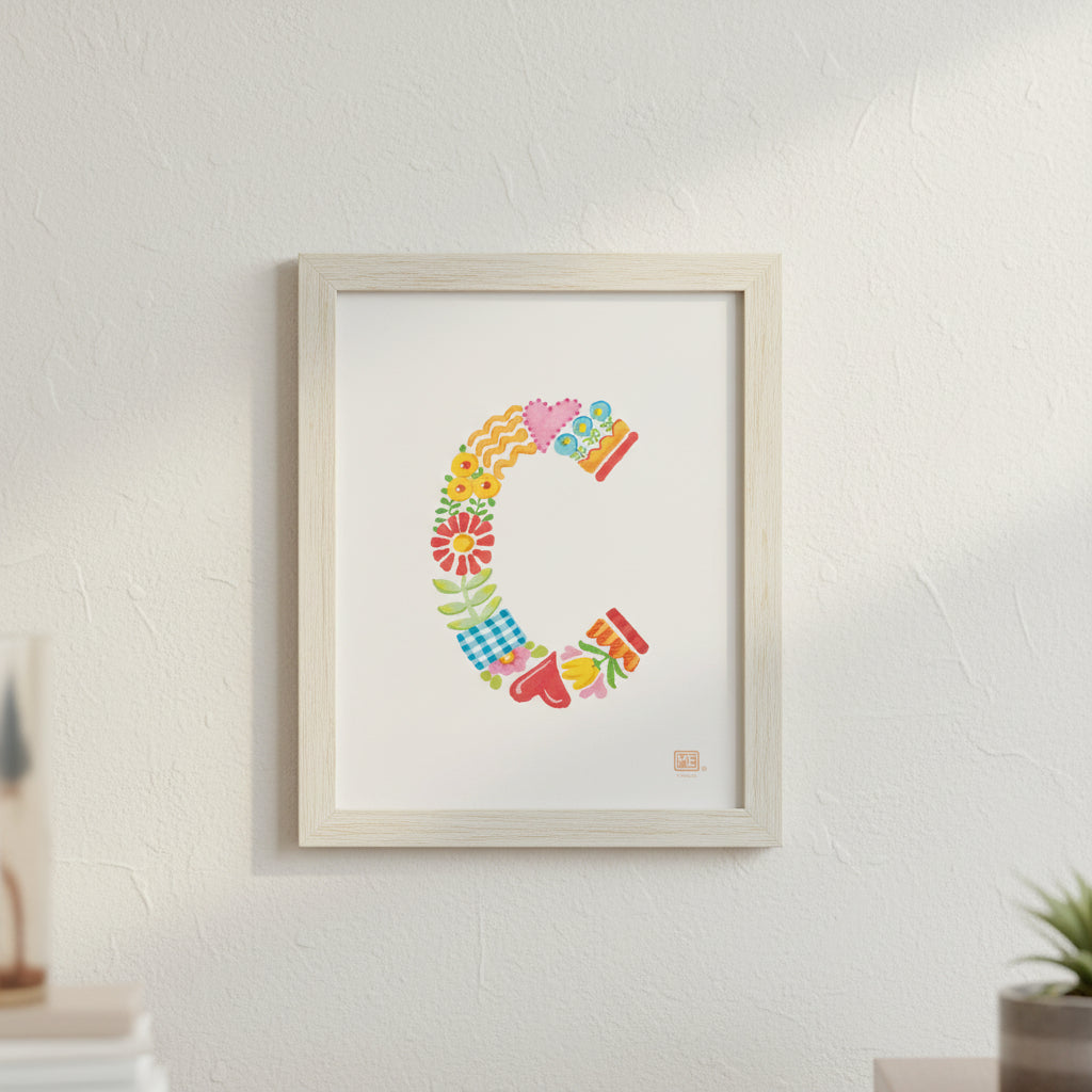 Alphabet Garden Letter C Small Print