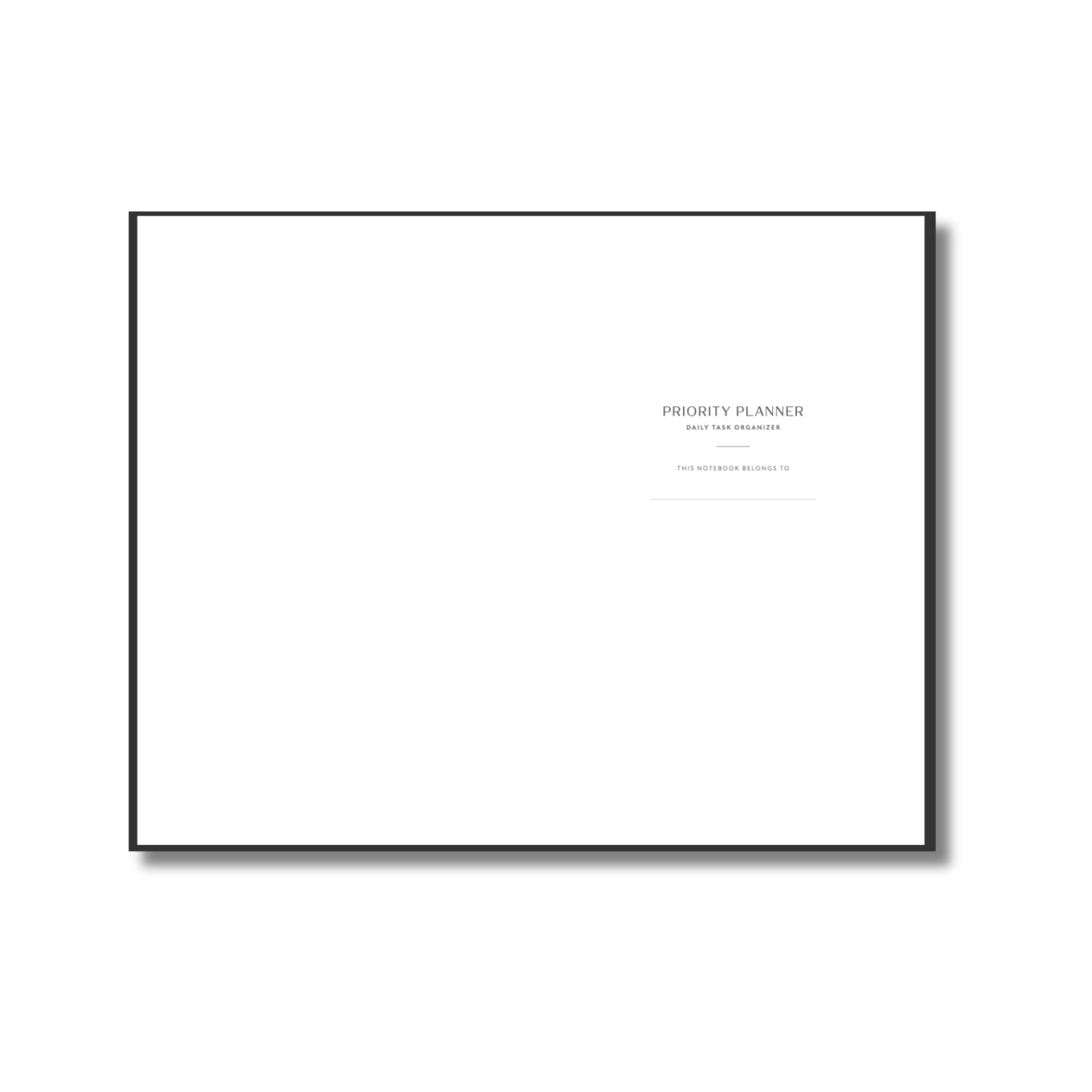 ME First, Priority Planner