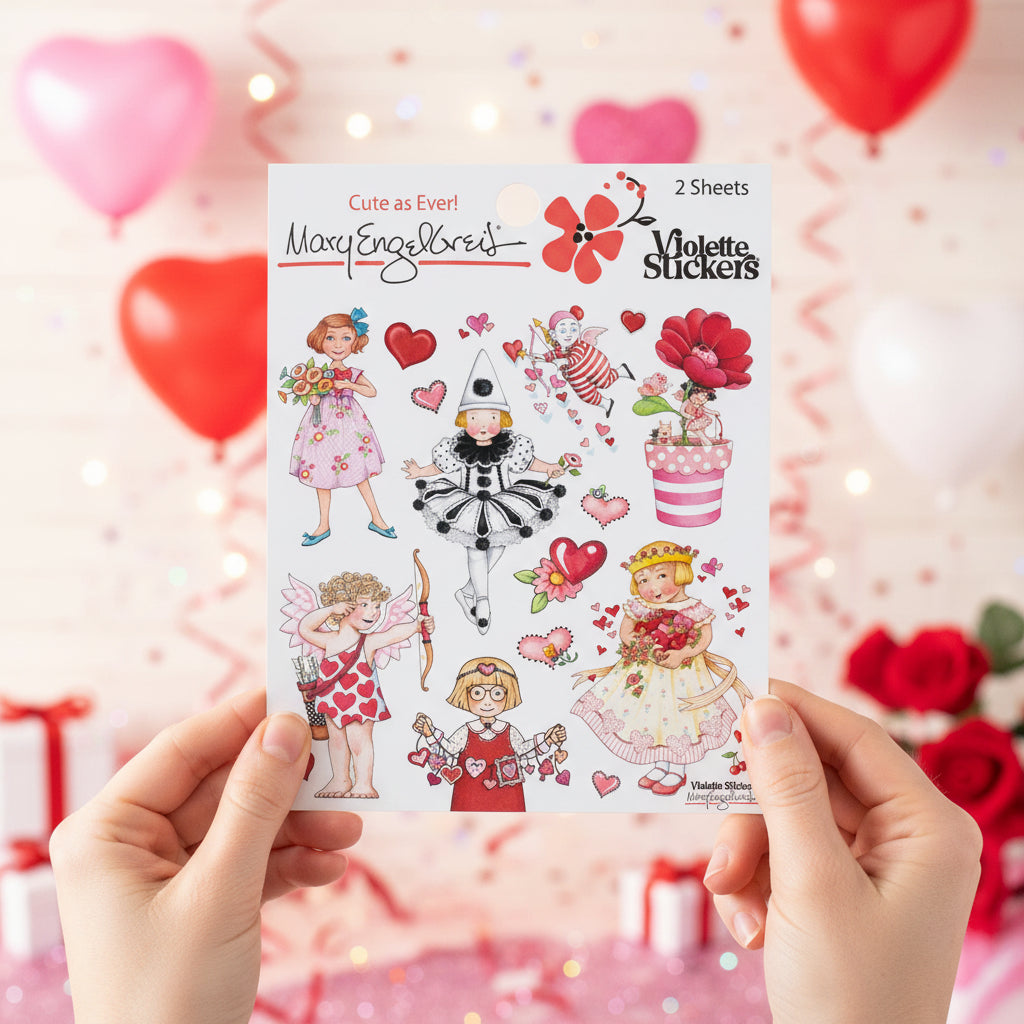 Mary's Valentines Sticker Sheet