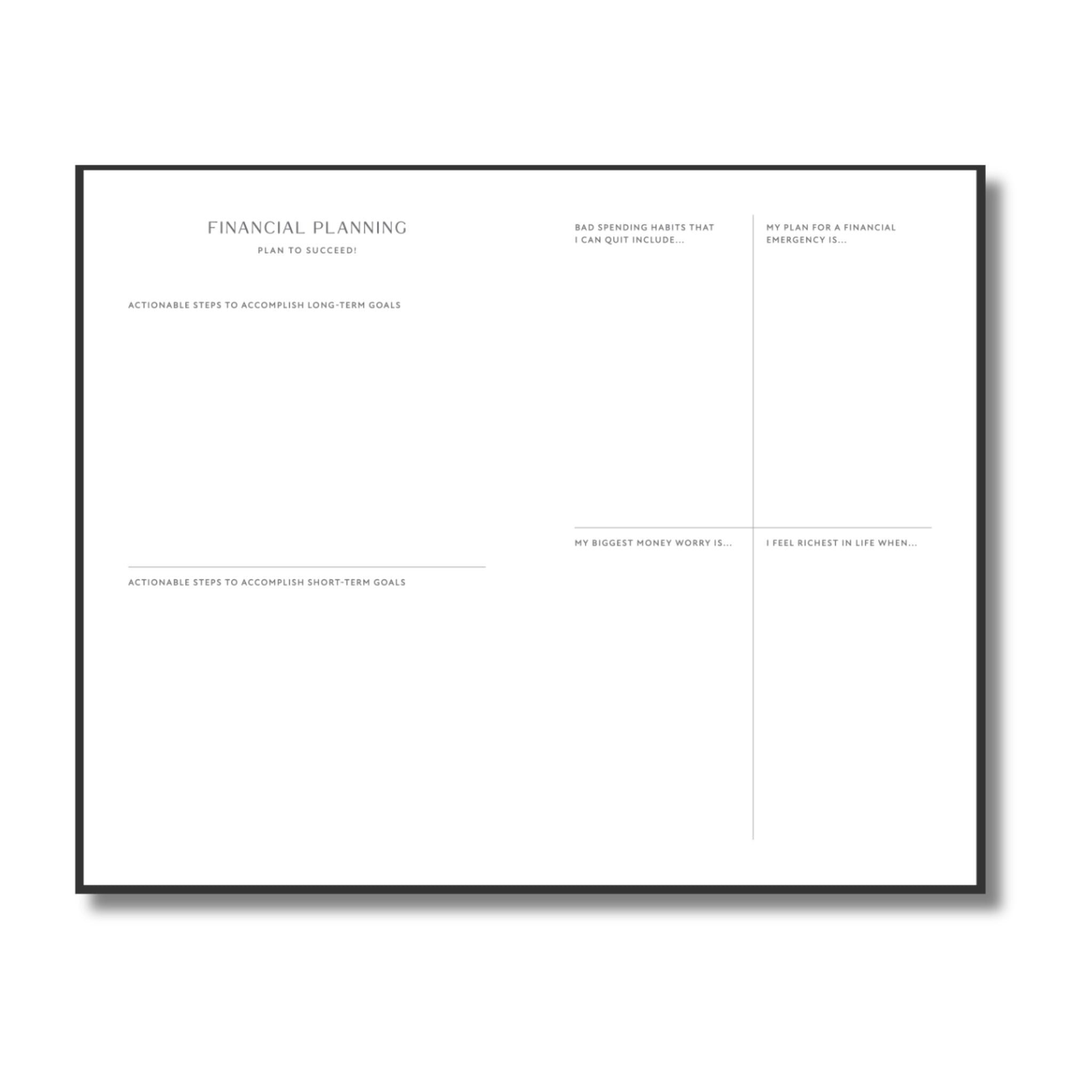Make It Make Cents, Budget Planner