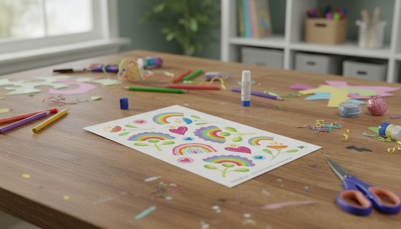 Rainbows in Bloom Sticker Sheet