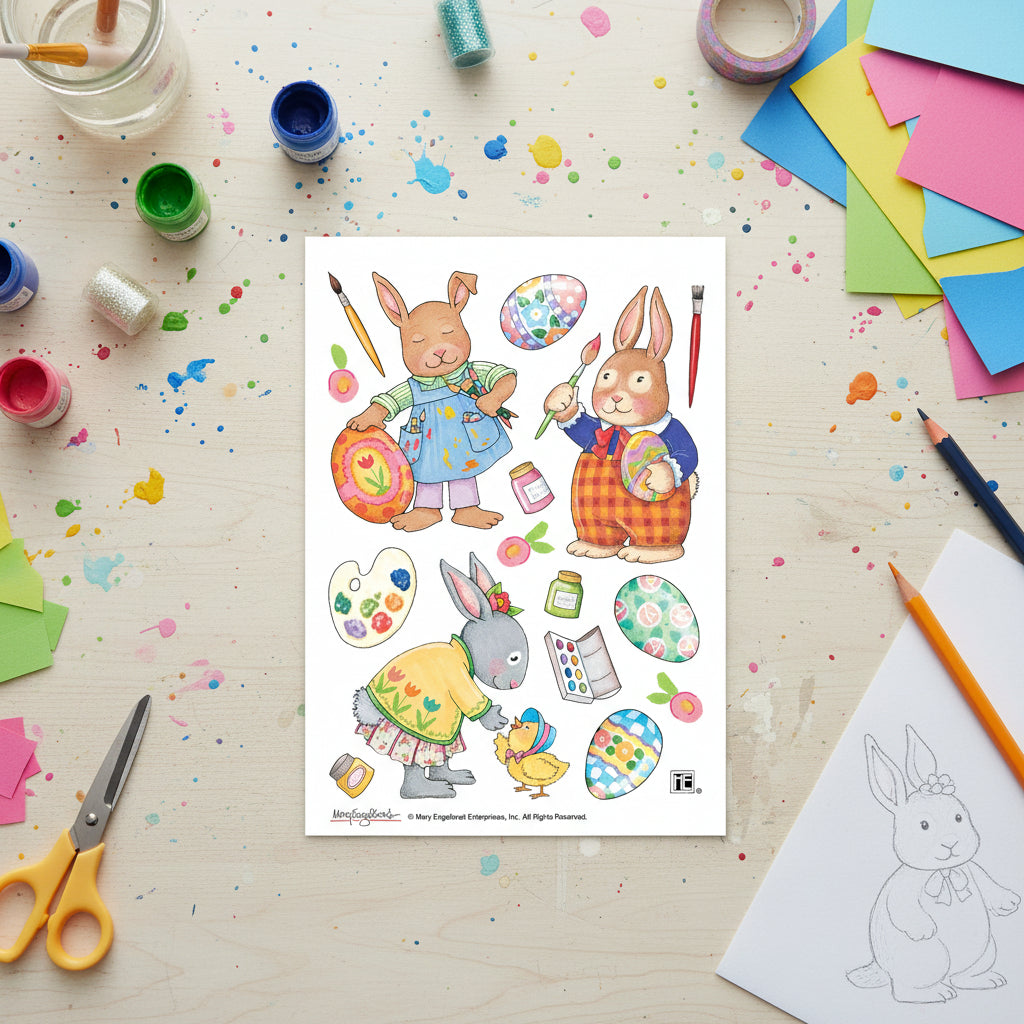 Easter Artists Sticker Sheet