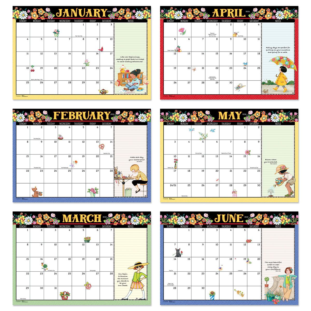 2026 - 2027 ME Calendar Pad
