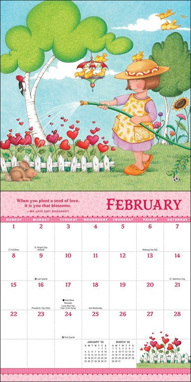 2026 Grow with the Flow Mini Wall Calendar