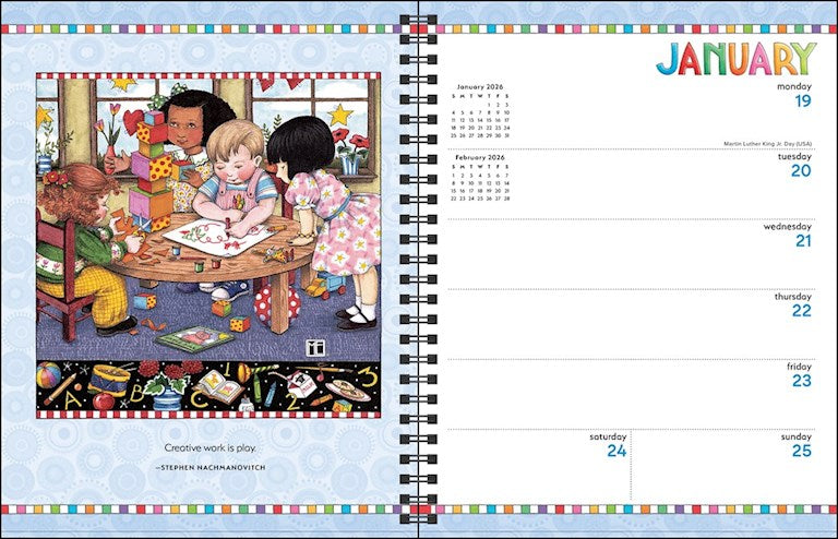 2026 You Are a Work of Art Weekly Planner