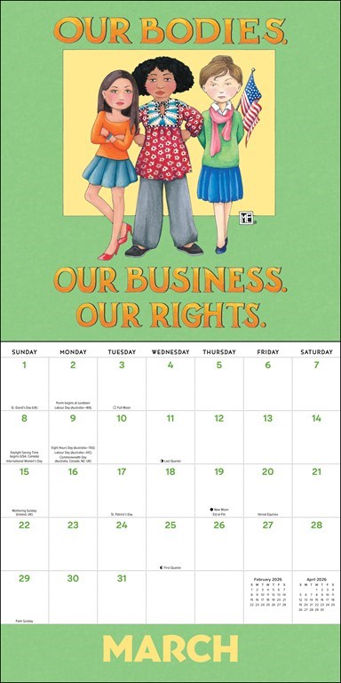 2026 Your Voice Matters Wall Calendar