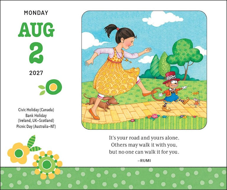 2027 Happiness is a Habit Day to Day Calendar