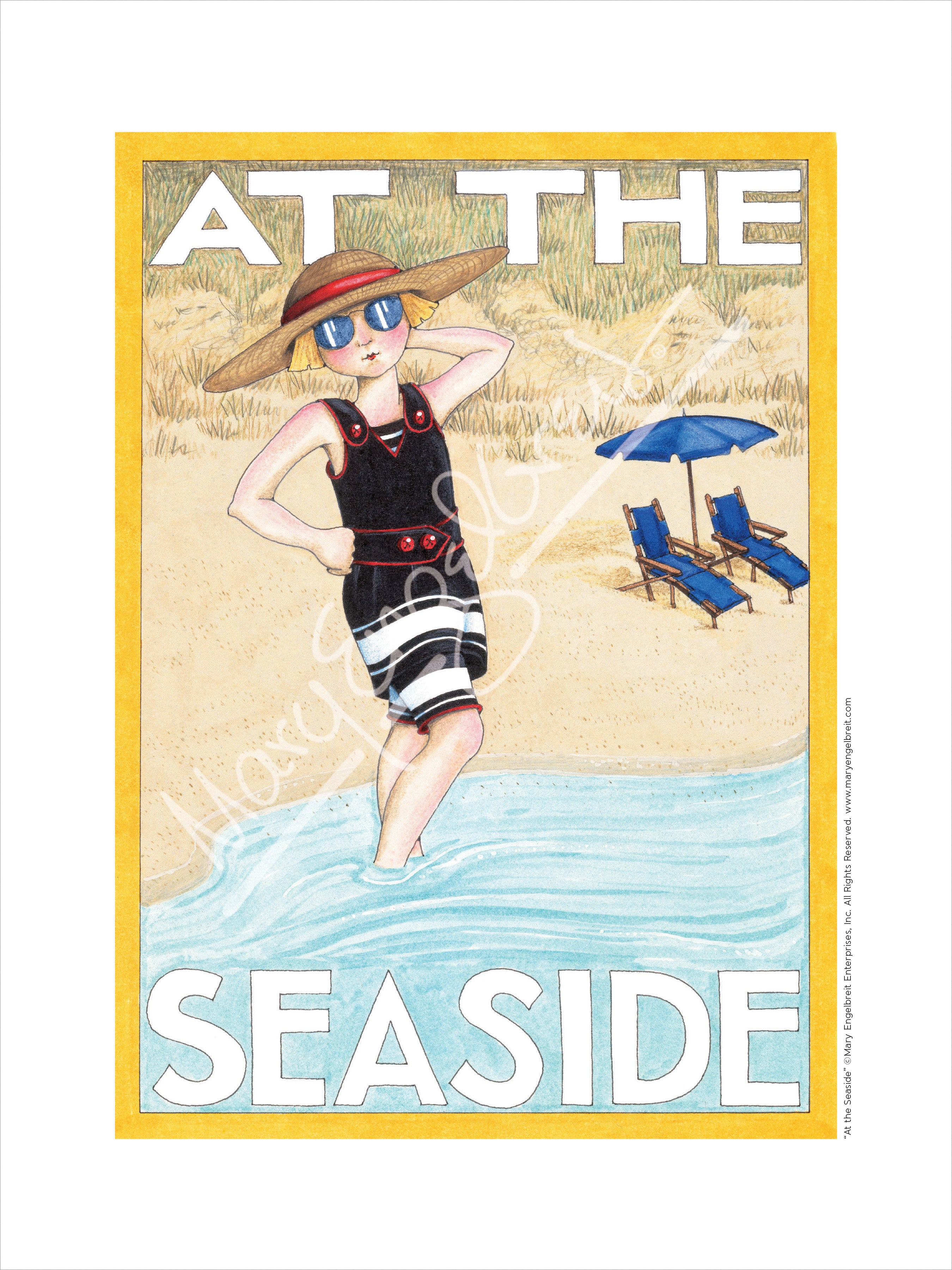 At the Seaside Print