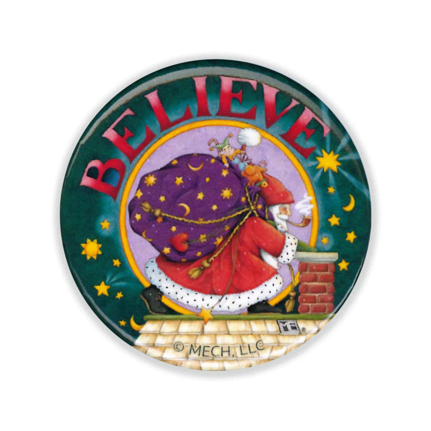 Believe Button Pin