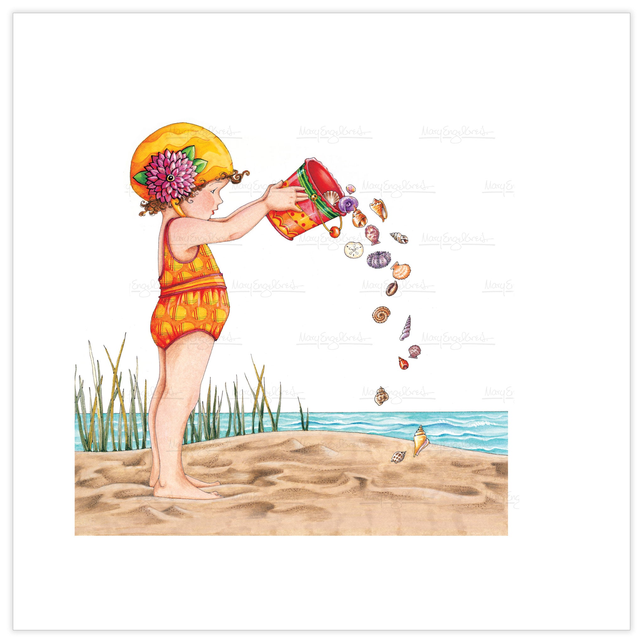 Bucket of Shells Fine Art Print