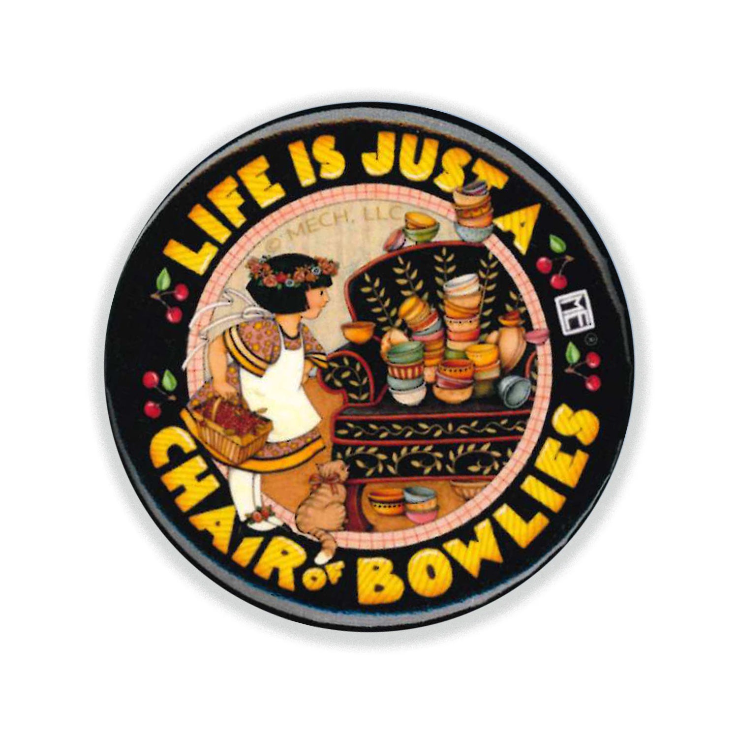 Chair Of Bowlies Button Pin
