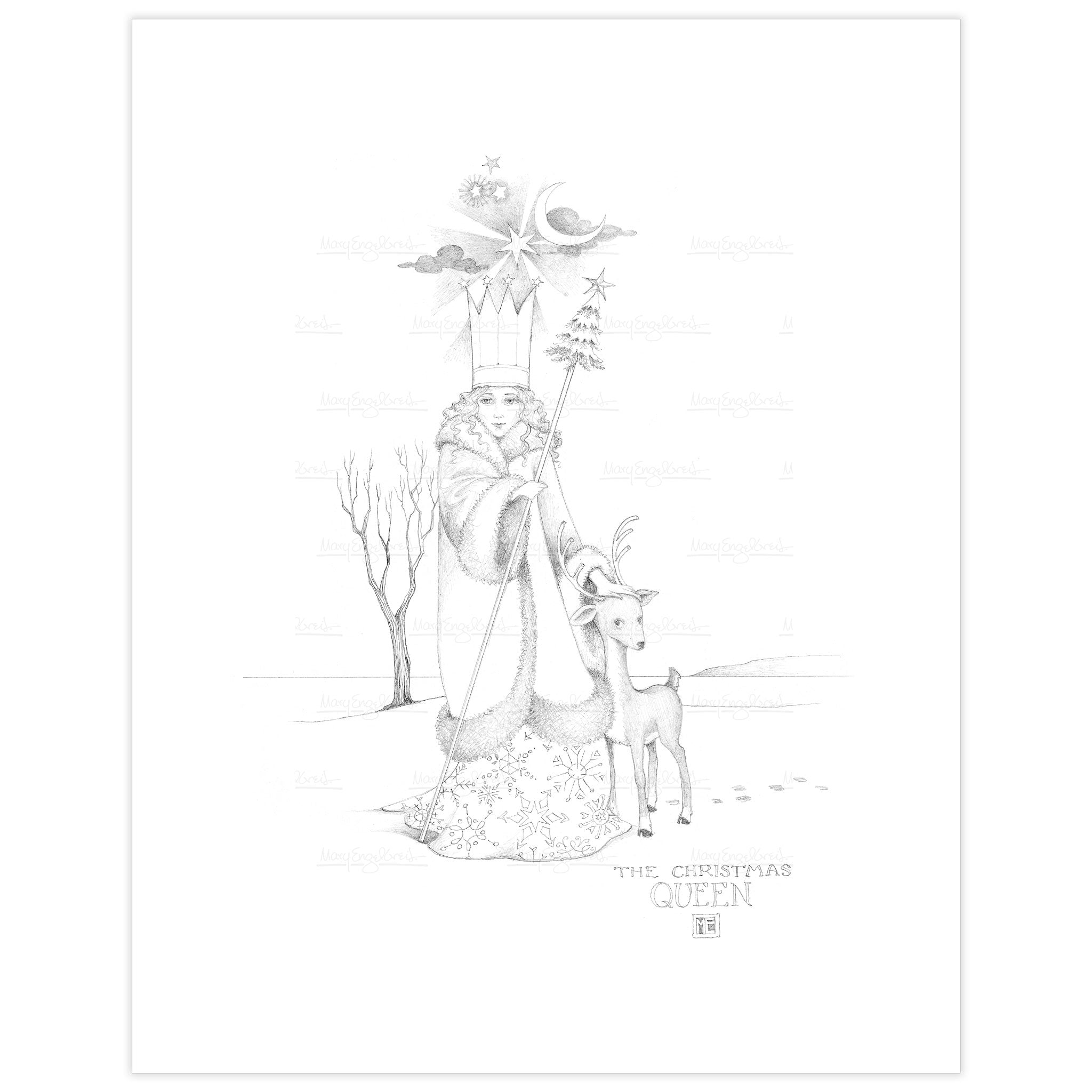 Christmas Queen Fine Art Print