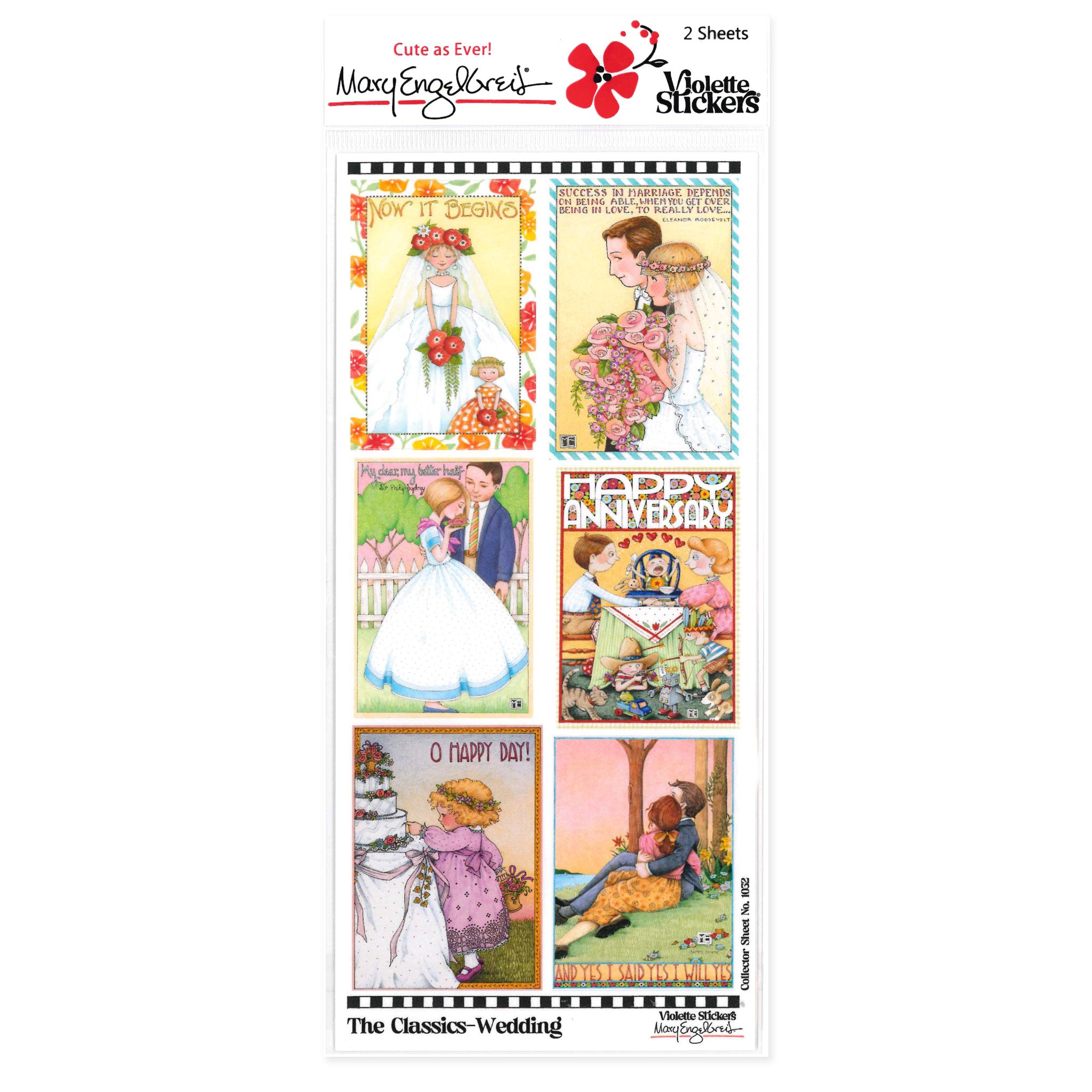 ME Classics Wedding Sticker Sheet