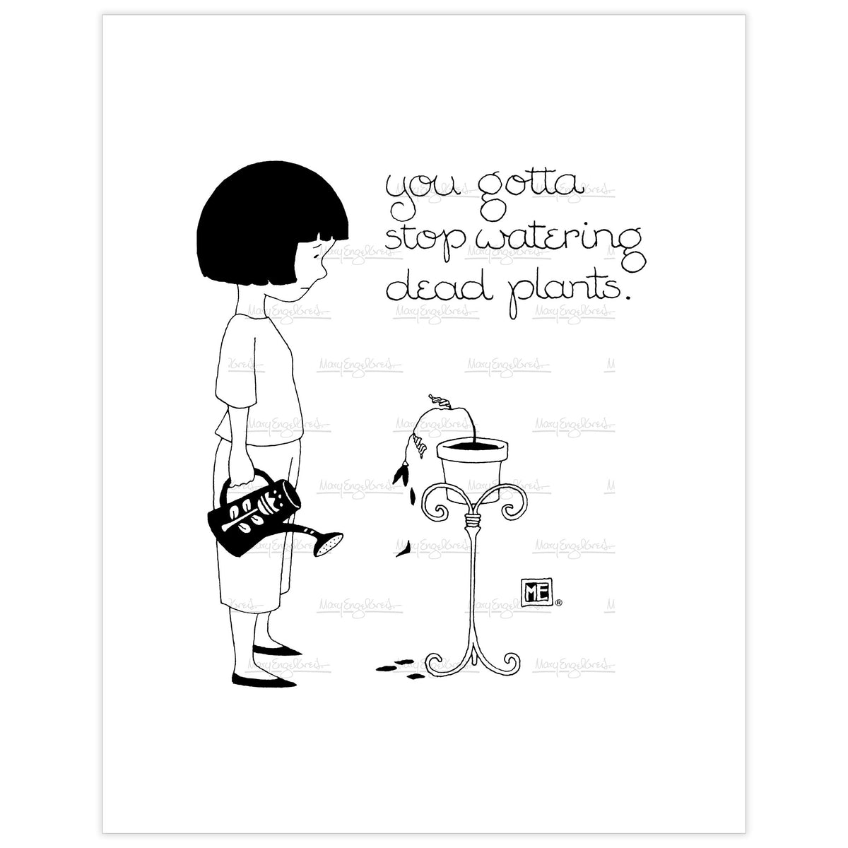 Dead Plant Fine Art Print – Mary Engelbreit