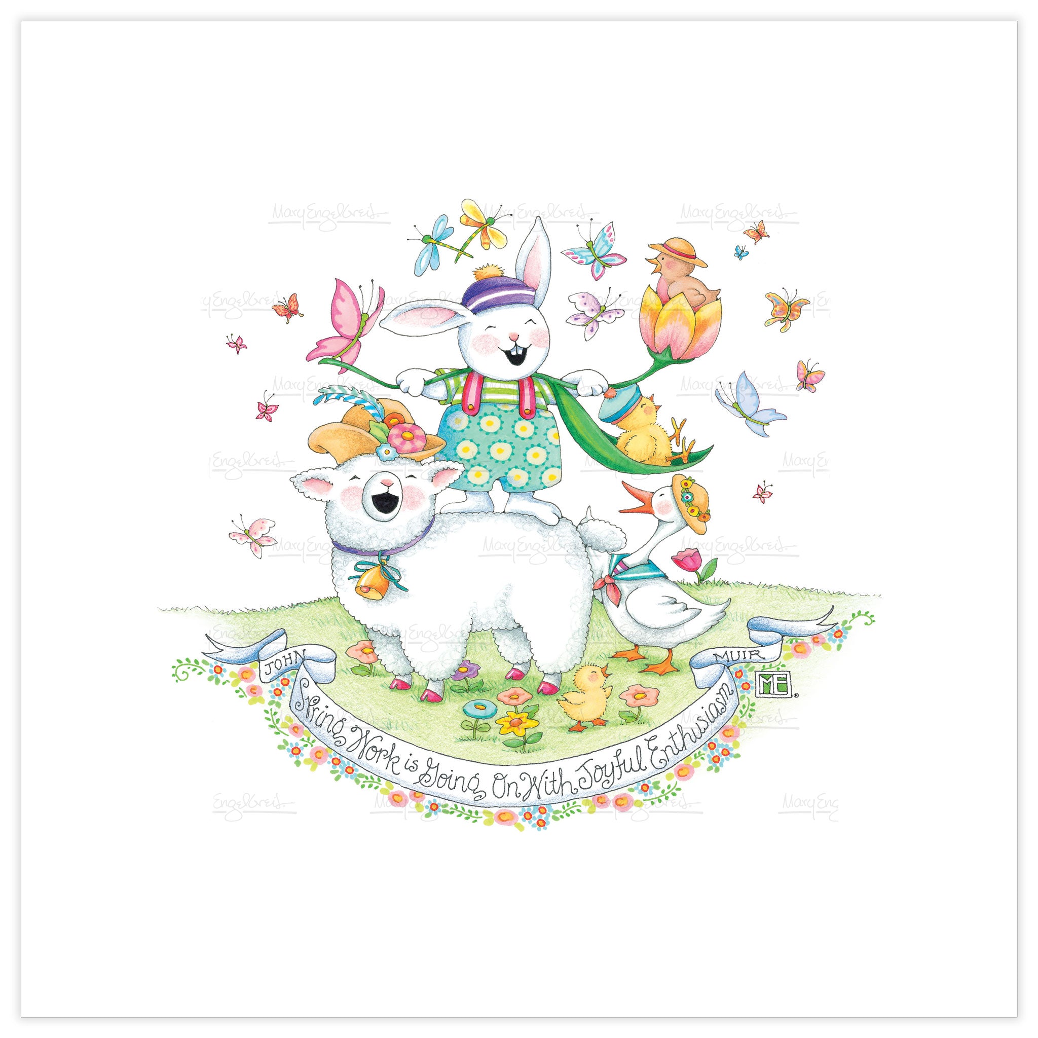 Easter Menagerie Fine Art Print