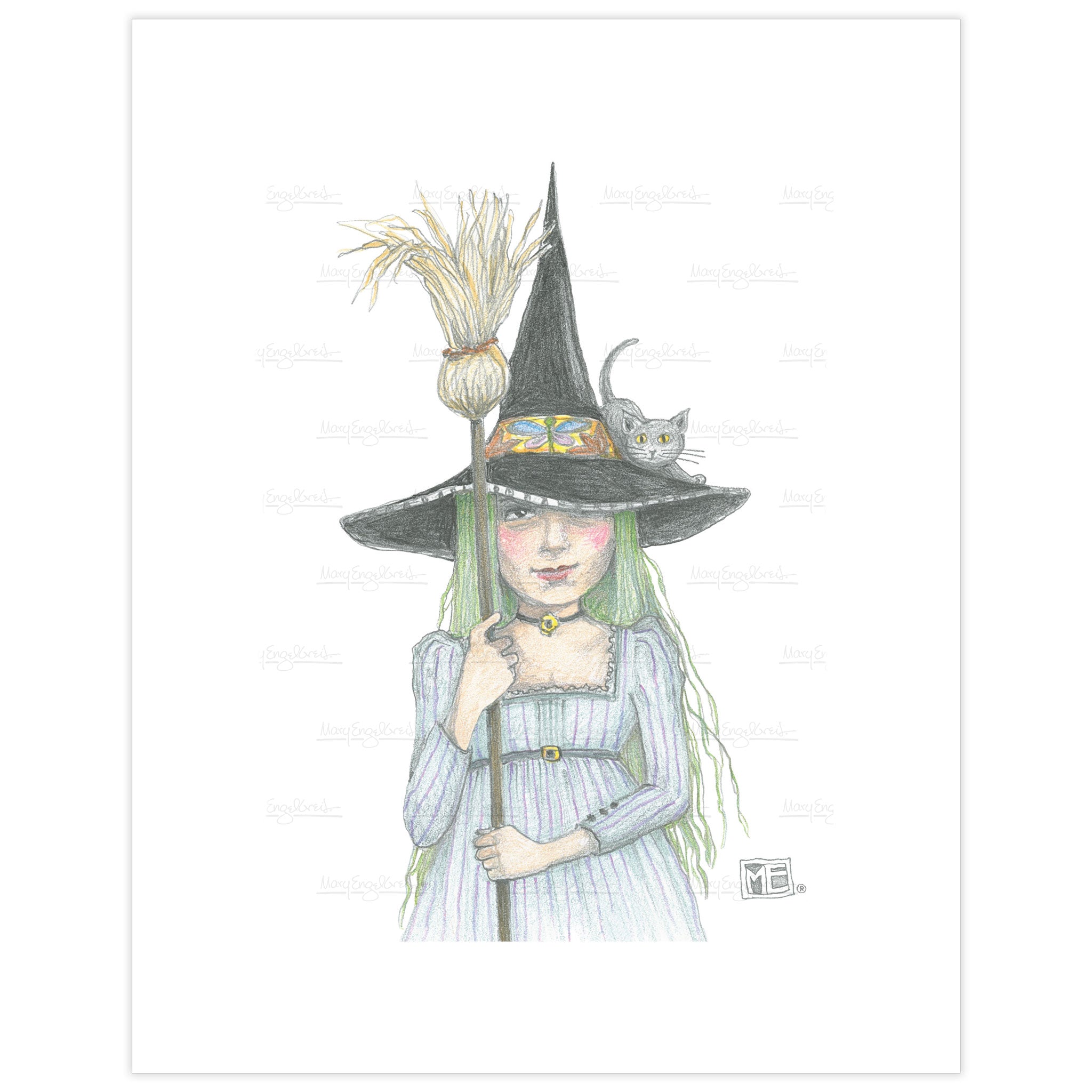 Friendly Freaky Witch Fine Art Print
