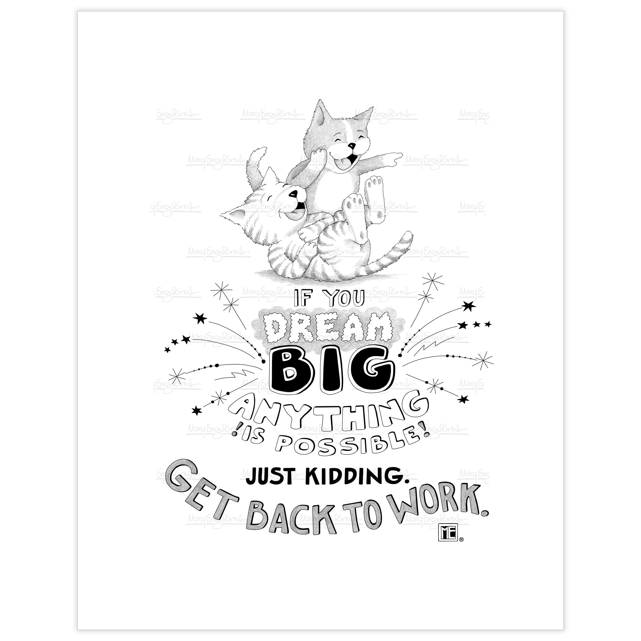 Get Back to Work Fine Art Print