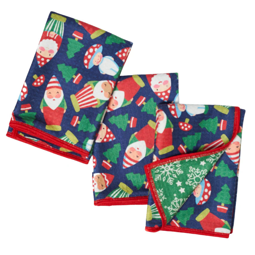 Santa Gnome Mighty Mini Towels