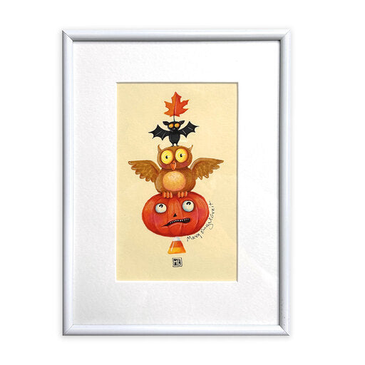 Halloween Totem Framed Art