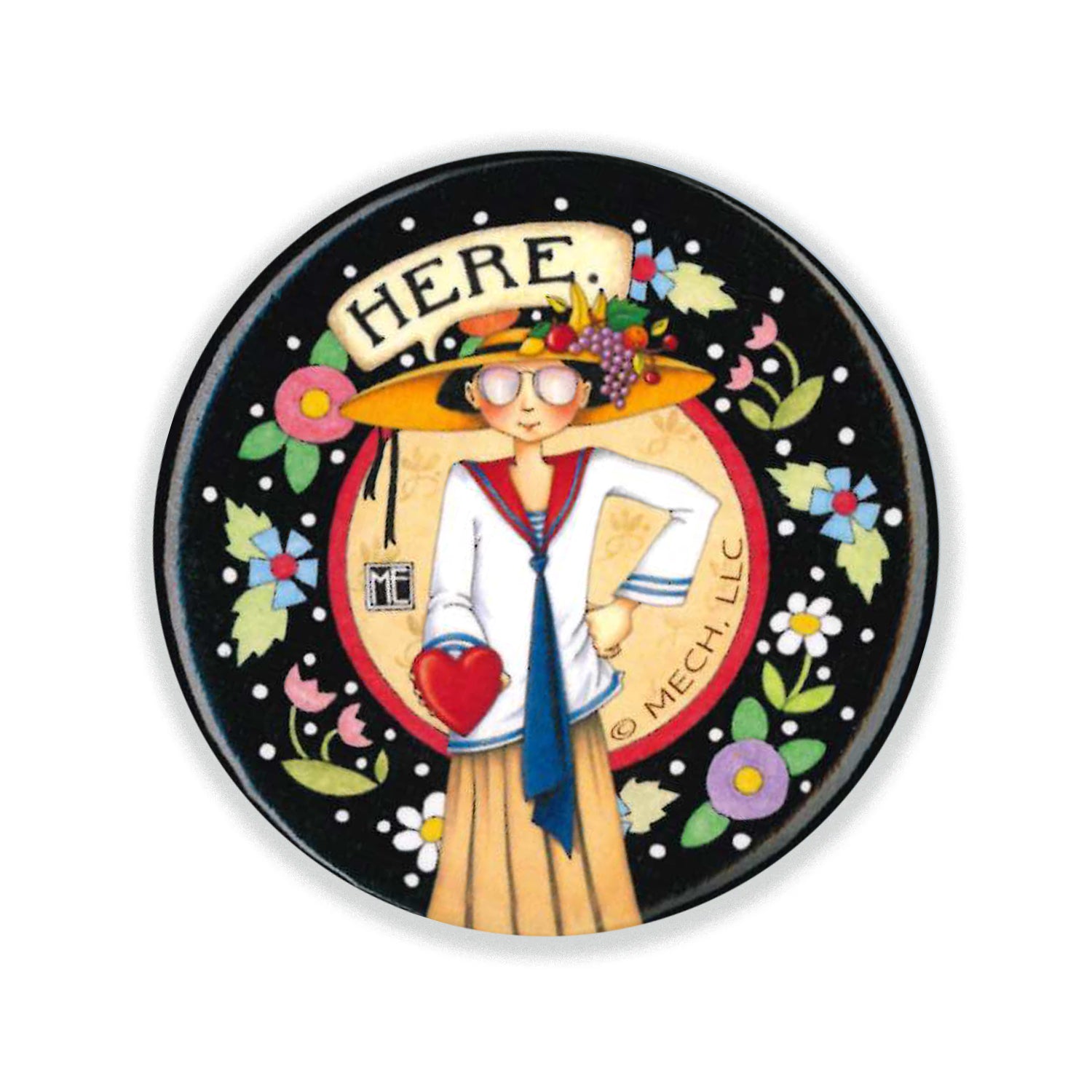 Here Button Pin