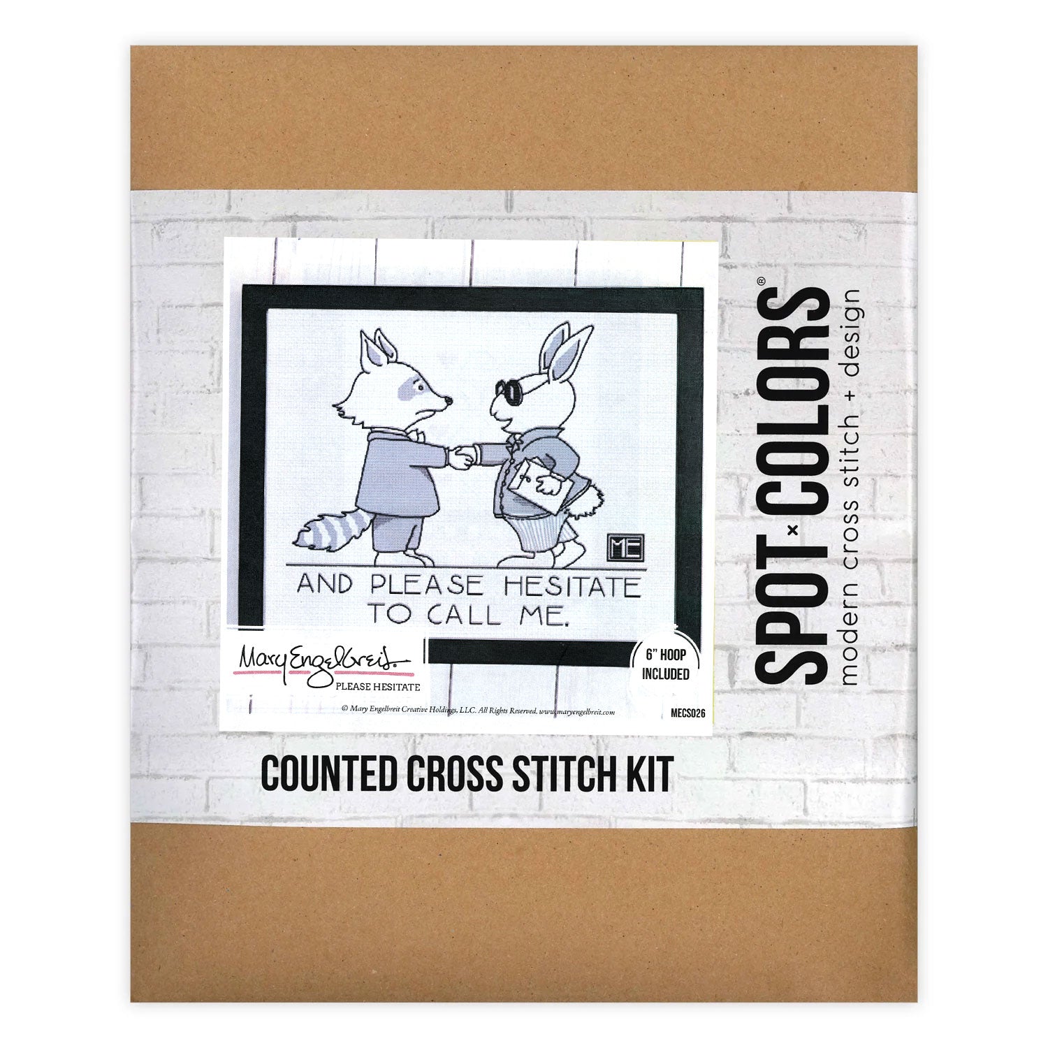 Please Hesitate Counted Cross Stitch Kit