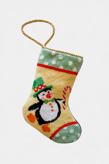 Penguin on Holiday Bauble Stocking
