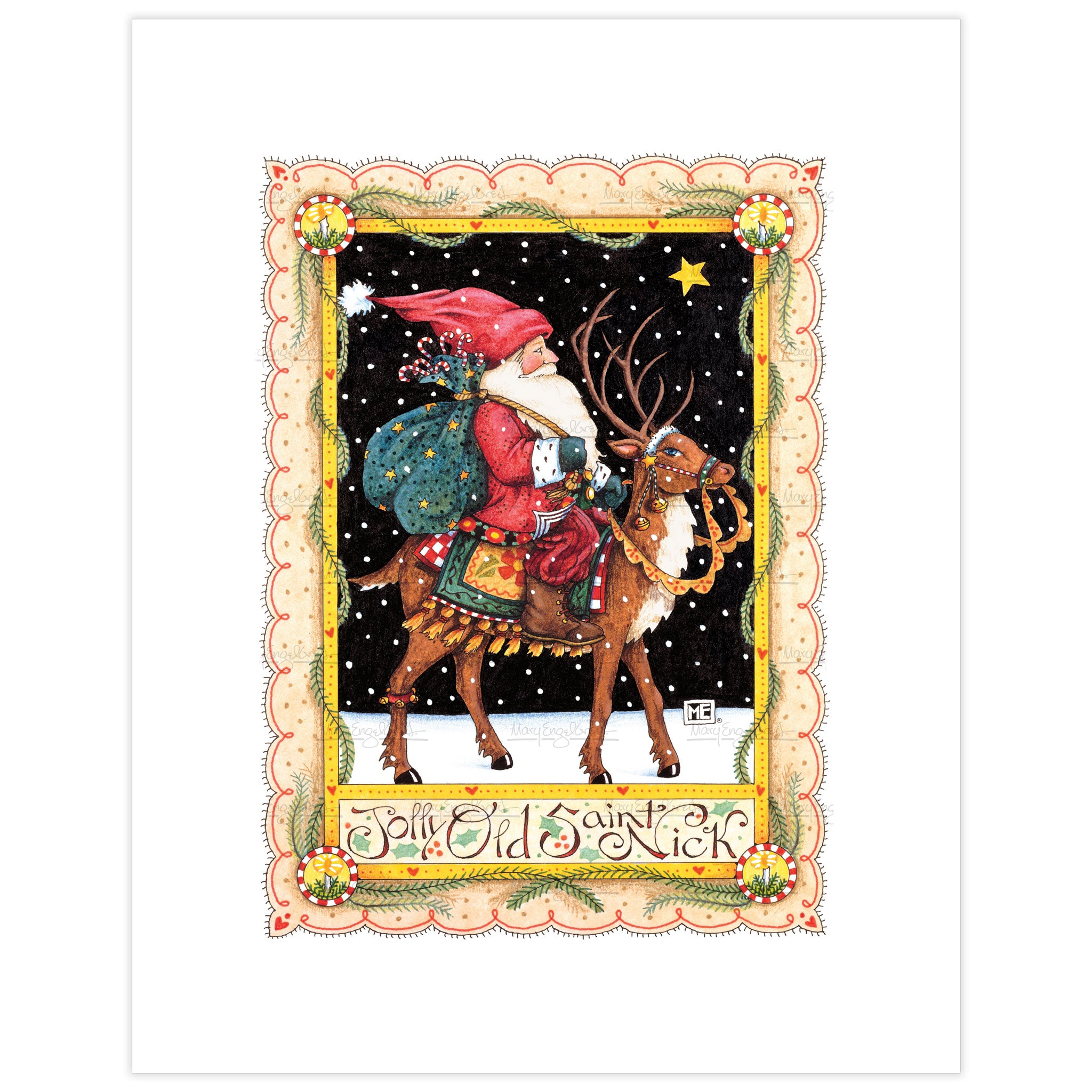 Jolly Old Saint Nick Fine Art Print