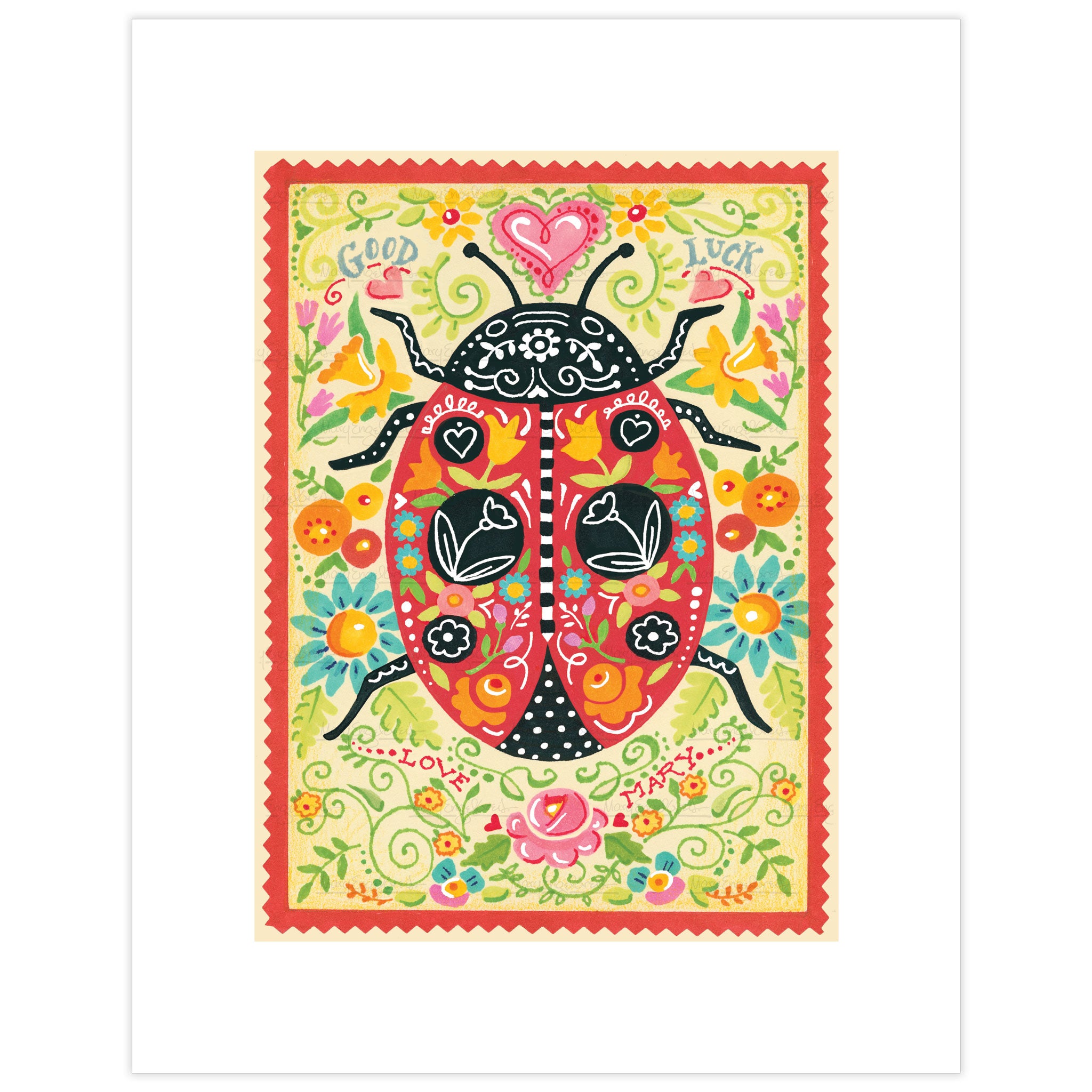 Lady Bug Love Fine Art Print