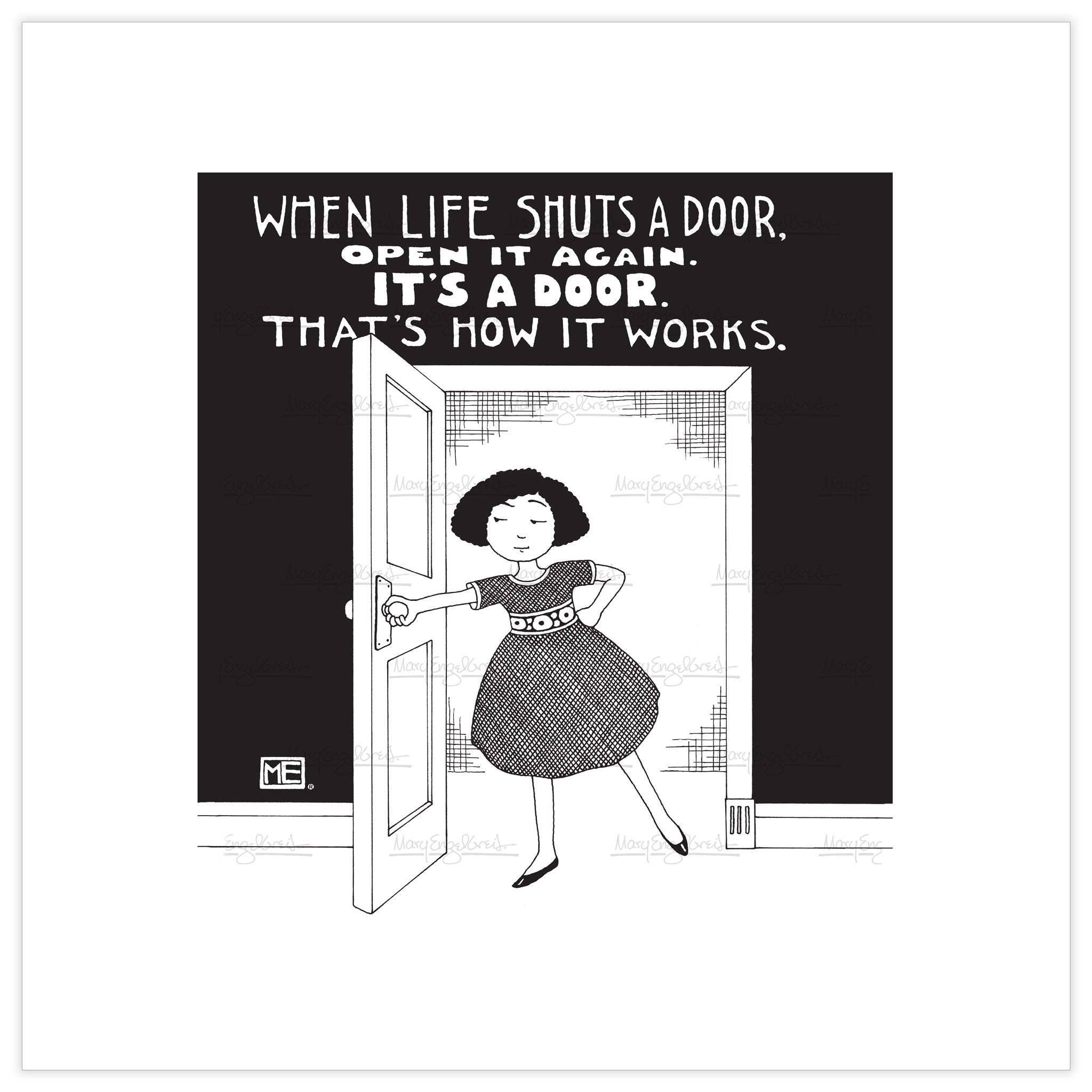 Life Shuts Door Fine Art Print