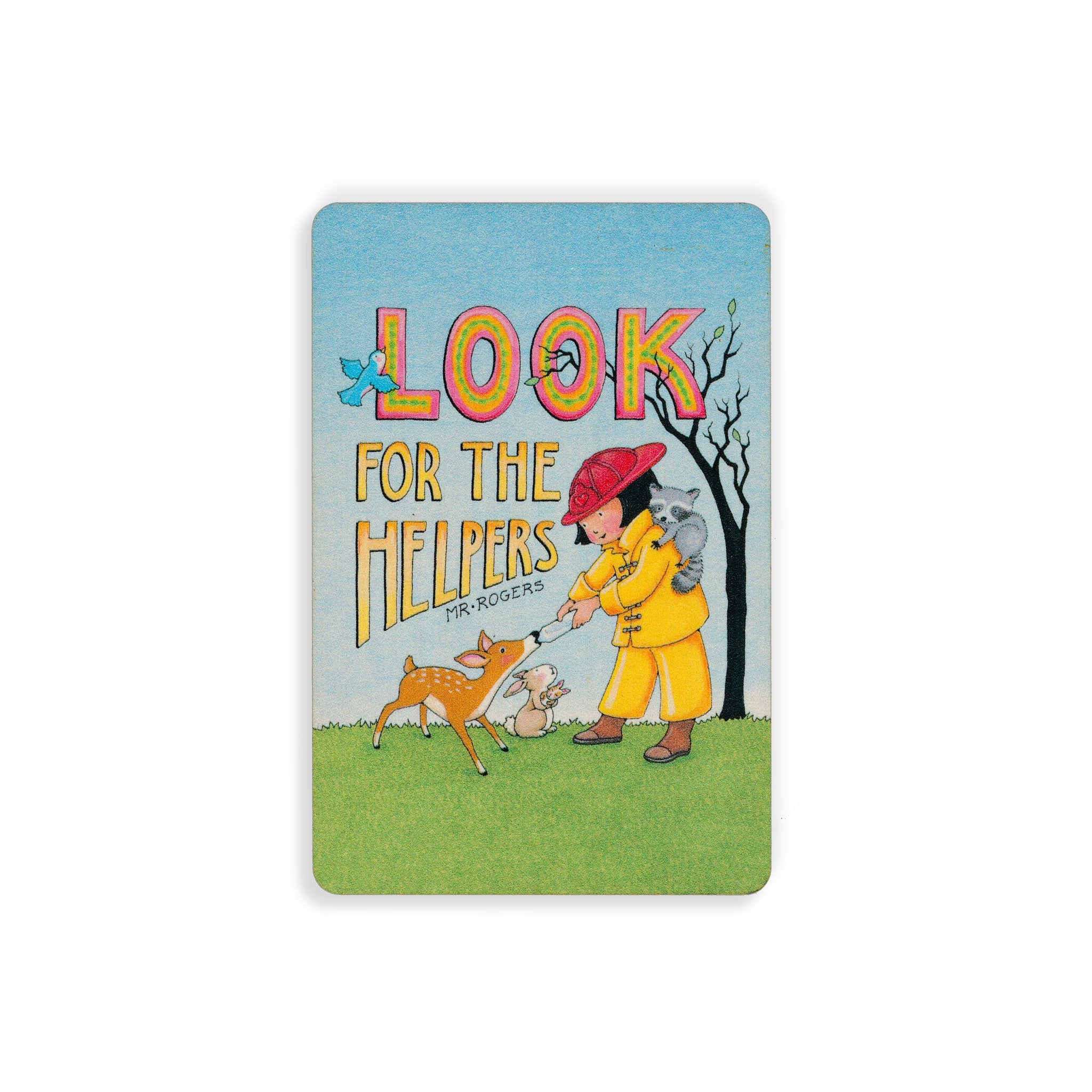 Look for the Helpers Wooden Magnet