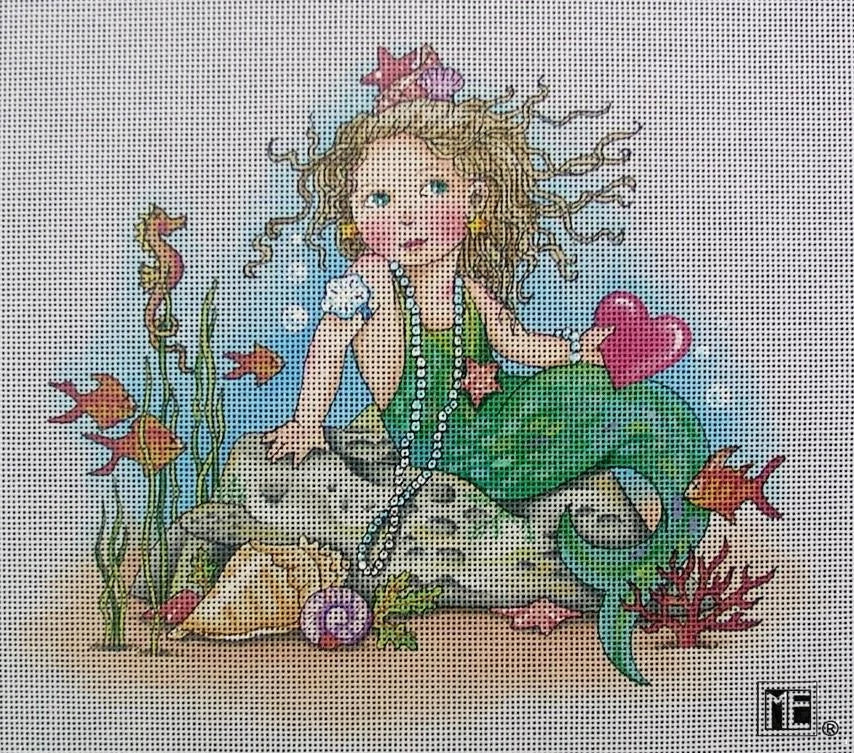 Needlepoint Canvas: Ickle Ockle Mermaid