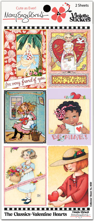 ME Classics Valentine Hearts Sticker Sheet