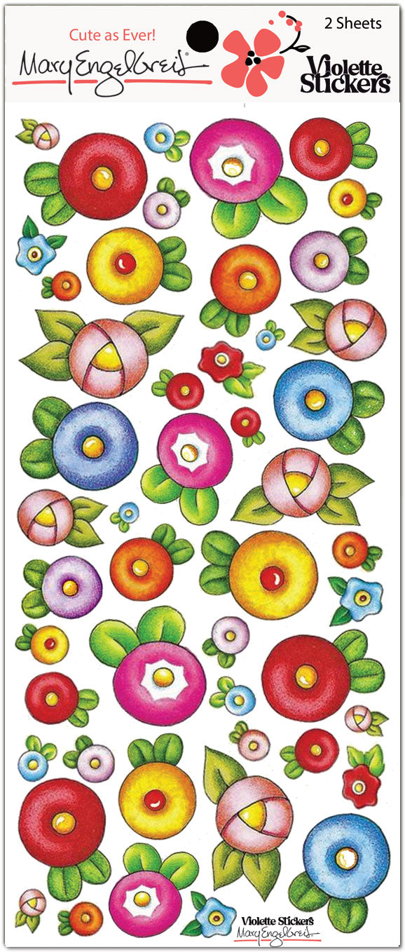 Mary's Rose Buds Sticker Sheet