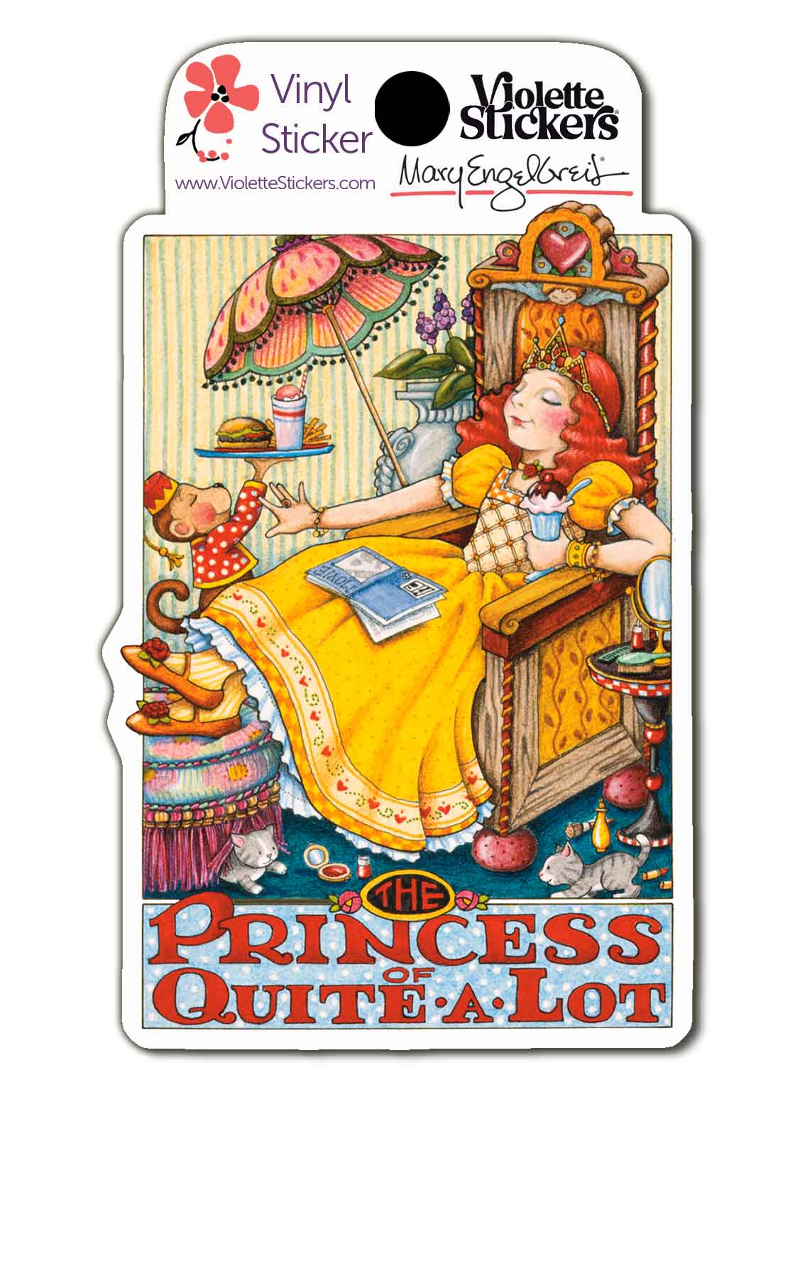 Princess of Quite A Lot Vinyl Sticker