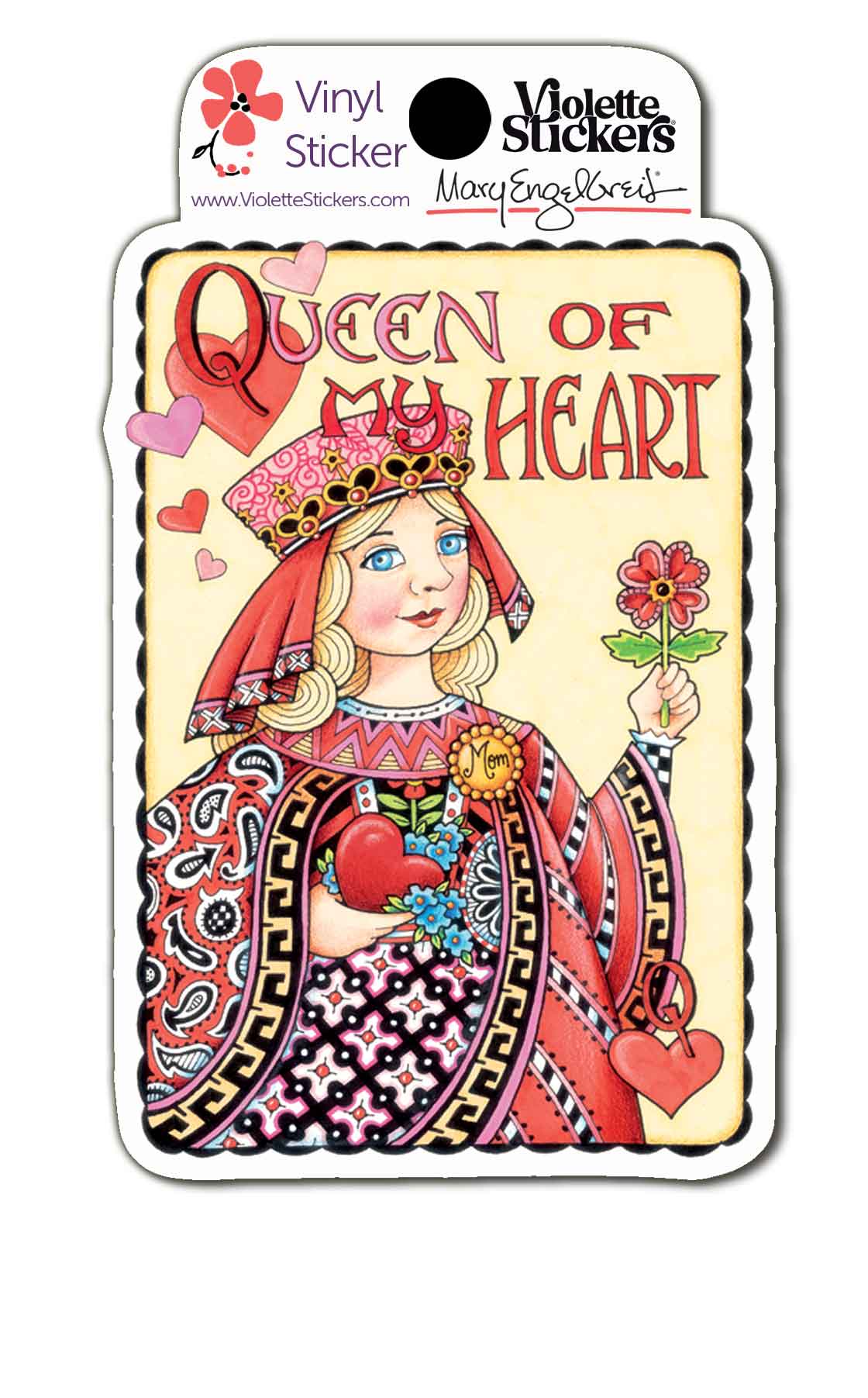 Queen of My Heart Vinyl Sticker