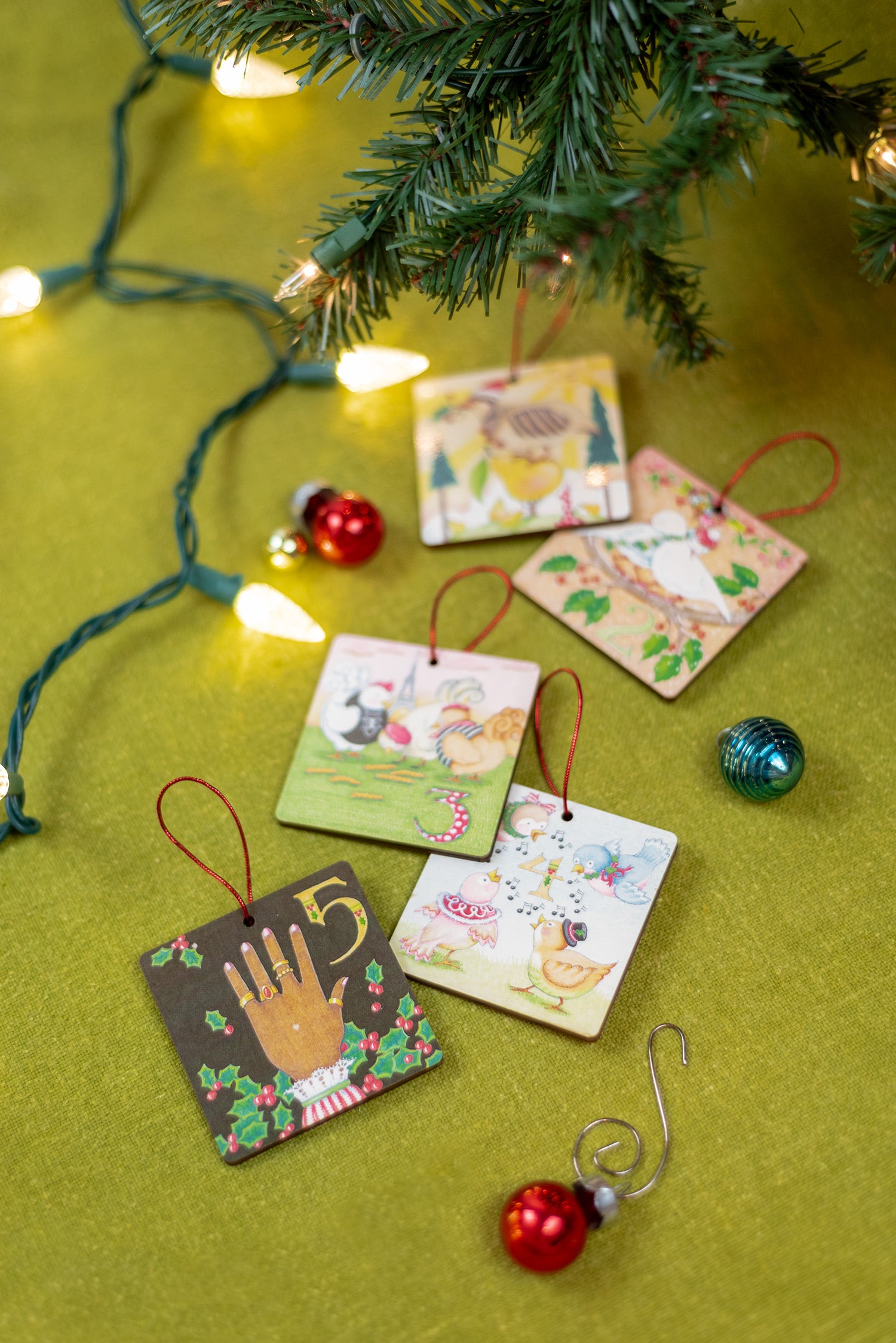 Twelve Days of Christmas Ornament Set