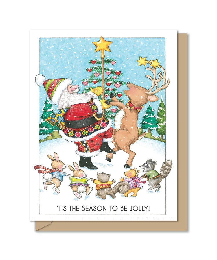 Jolly Christmas Greeting Card